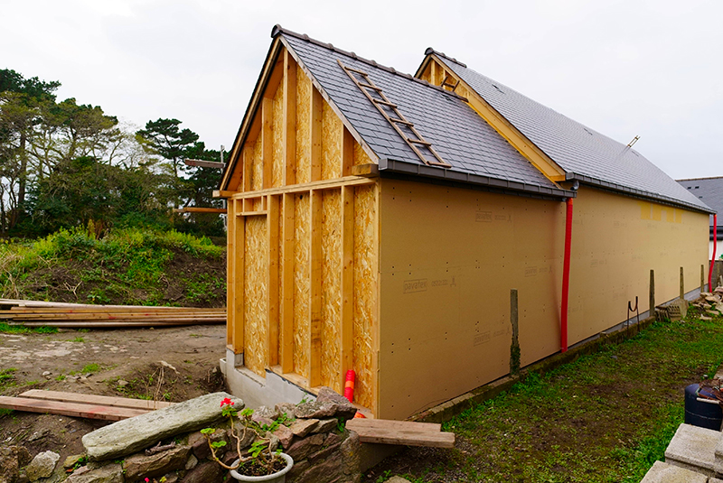 isolant externe d'une mob avec isolant fibre de bois