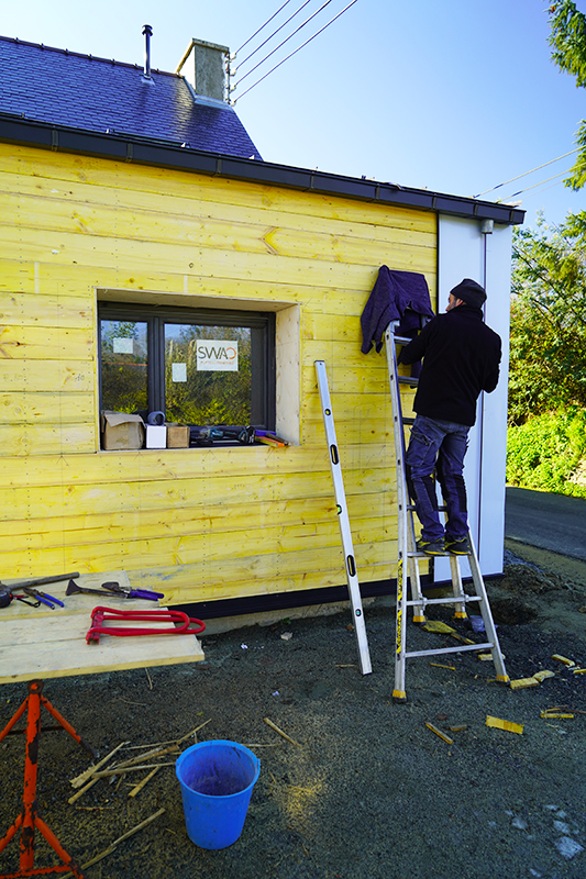 bardage et isolation pour une maison passive